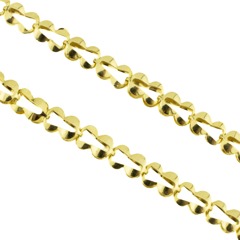 5mm Wide Fashion Chain Necklace 16" in 18K Yellow Gold - 9.5g