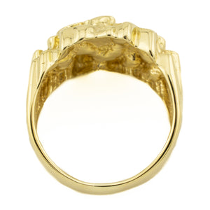 Gold Nugget Ring in 10K Yellow Gold - Size 9.75