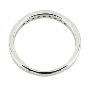 0.25ctw Diamond Accented Wedding Band Ring in 14K White Gold - Size 5