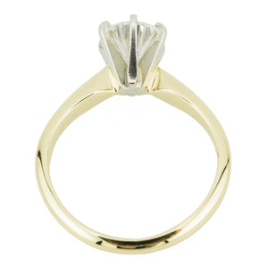 1.20ctw Round Brilliant H/SI1 Diamond Solitaire Engagement Ring in 14K Yellow Gold - Size 6