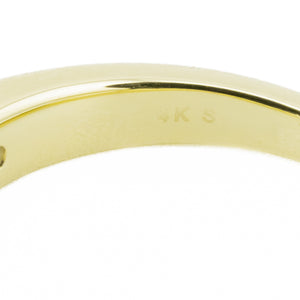 0.33ctw Round Diamond Contour Band Ring in 14K Yellow Gold - Size 6.75