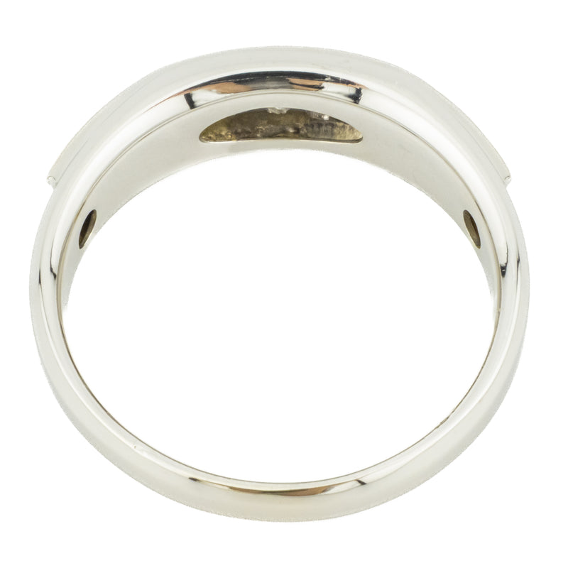 0.25ctw Round Diamond Gent's Wedding Band Ring in 14K Two Tone Gold - Size 14