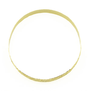 7mm Floral Fashion Bangle 8" Bracelet in 14K Yellow Gold