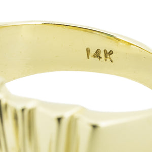 0.85ctw Emerald Cut Tourmaline Solitaire Ring in 14K Yellow Gold - Size 6.5