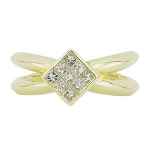 0.50ctw Diamond Accented Fashion Ring in 14K Yellow Gold - Size 7