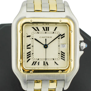Vintage Cartier Panthère Jumbo 2-Row 29mm W25027B6 in Steel & 18K Yellow Gold