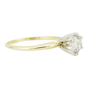 0.93ct Round Brilliant Diamond Solitaire Engagement Ring in 14K Yellow Gold