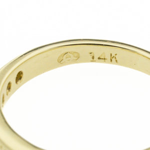0.22ctw Diamond Accented Wedding Band in 14K Yellow Gold - Size 6.25