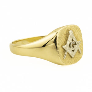 Masonic Ring in 10K Yellow Gold - Size 12.75