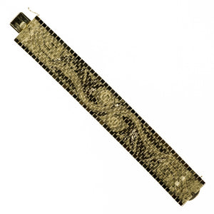 27mm Wide Vintage Gold Bracelet 7.5" Bracelet in 14K Yellow Gold