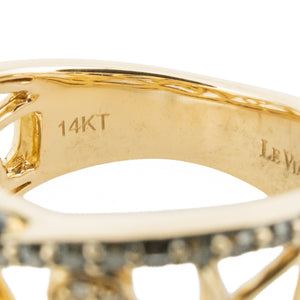 Le Vian 0.60ctw Chocolate Diamond Accented Fashion Ring in 14K Rose Gold - Size 7