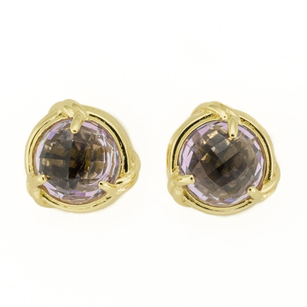 5.32ctw Peter Thomas Roth Amethyst Earrings in 18K Yellow Gold