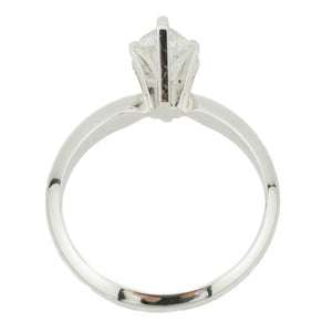 1.01ct Marquise H/I1 Diamond Solitaire Engagement Ring in 14K White Gold - Size 6