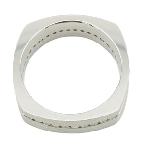 1.13ctw Diamond Accented Wedding Band Ring in 14K White Gold - Size 10.5