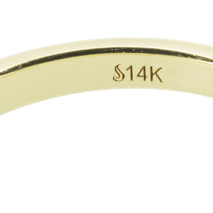 1.00ct Marquise G/I1 Diamond Solitaire Engagement Ring in 14K Yellow Gold - Size 6.75