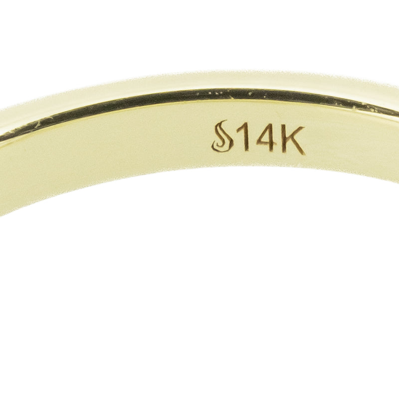 1.00ct Marquise G/I1 Diamond Solitaire Engagement Ring in 14K Yellow Gold - Size 6.75