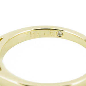 Leo 0.98ctw Princess I/SI1 Diamond Engagement Ring in 14K Yellow Gold & Platinum - Size 7