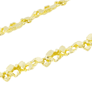 0.50ctw Round Brilliant Diamond Accented Nusset 18" Necklace 14K Yellow Gold