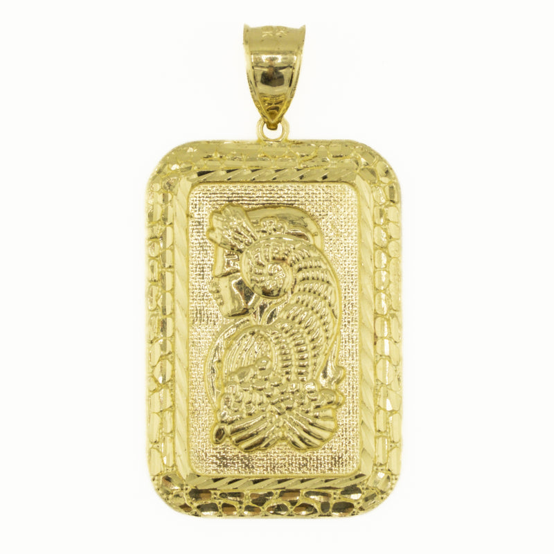 Lady Fortuna Gold Pendant in 10K Yellow Gold - 7.8 Grams