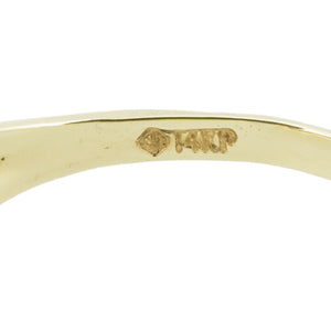 1.75ctw Marquise Cut Tourmaline Accented Gemstone Ring in 14K Yellow Gold - Size 9.75