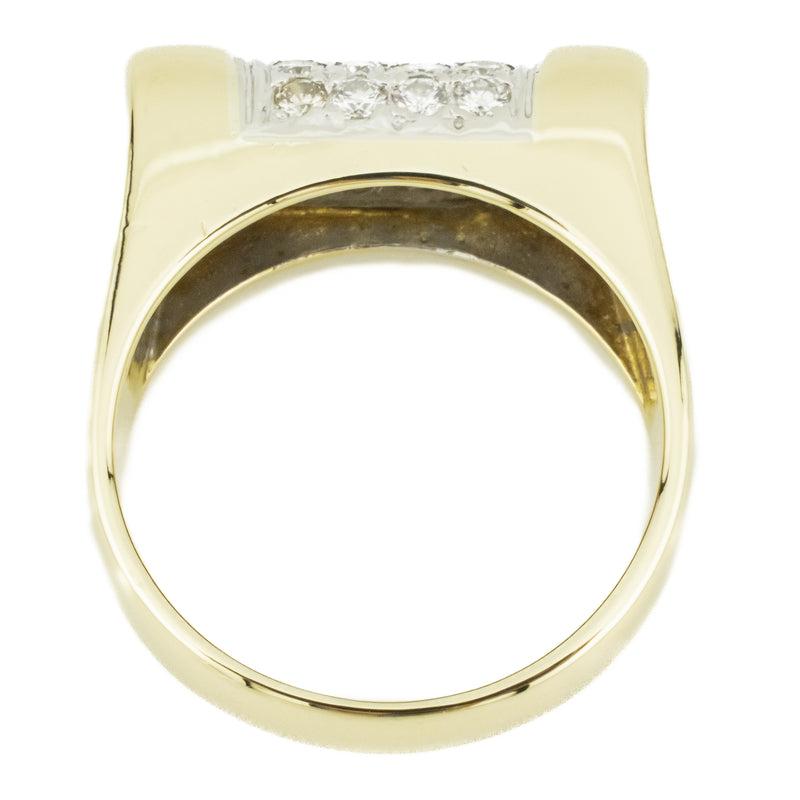 0.50ctw Diamond Accented Fashion Ring in 14K Yellow Gold - Size 6.5