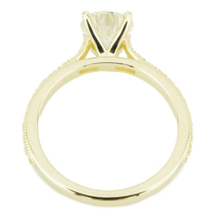 1.25ctw Round Diamond L/SI1 Solitaire Engagement Ring in 14K Yellow Gold - Size 6.75