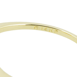 0.15ctw Round Sapphire with Diamond Accents Gemstone Ring in 14K Yellow Gold - 5.75