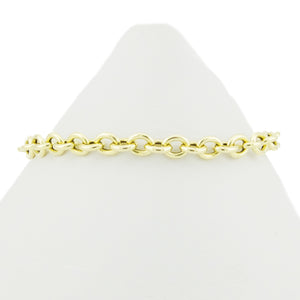 5mm Wide Cable Chain Link 7.5" Bracelet in 14K Yellow Gold - 5.3 Grams