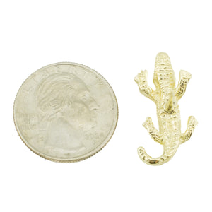 Gold Gator Brooch Pin in 14 Yellow Gold - 5.4 Grams
