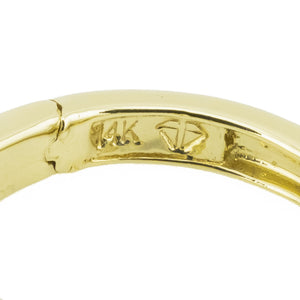 0.50ctw Round Diamond Hoops in 14K Yellow Gold - 4.4 Grams