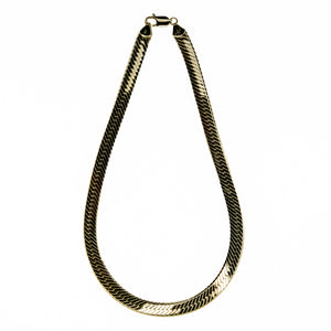 16" Herringbone Chain Necklace in 14K Yellow Gold