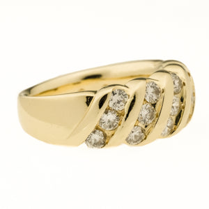 1.05ctw Diamond Accented Fashion Ring in 14K Yellow Gold - Size 6.5