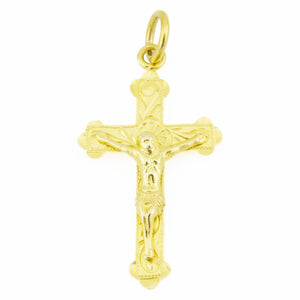 Gold Cross Pendant in 21K Yellow Gold - 3.1 Grams