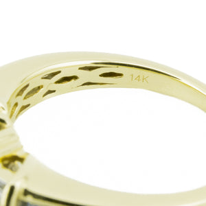 1.00ctw Diamond Cluster Lady's Ring in 14K Yellow Gold - Size 6