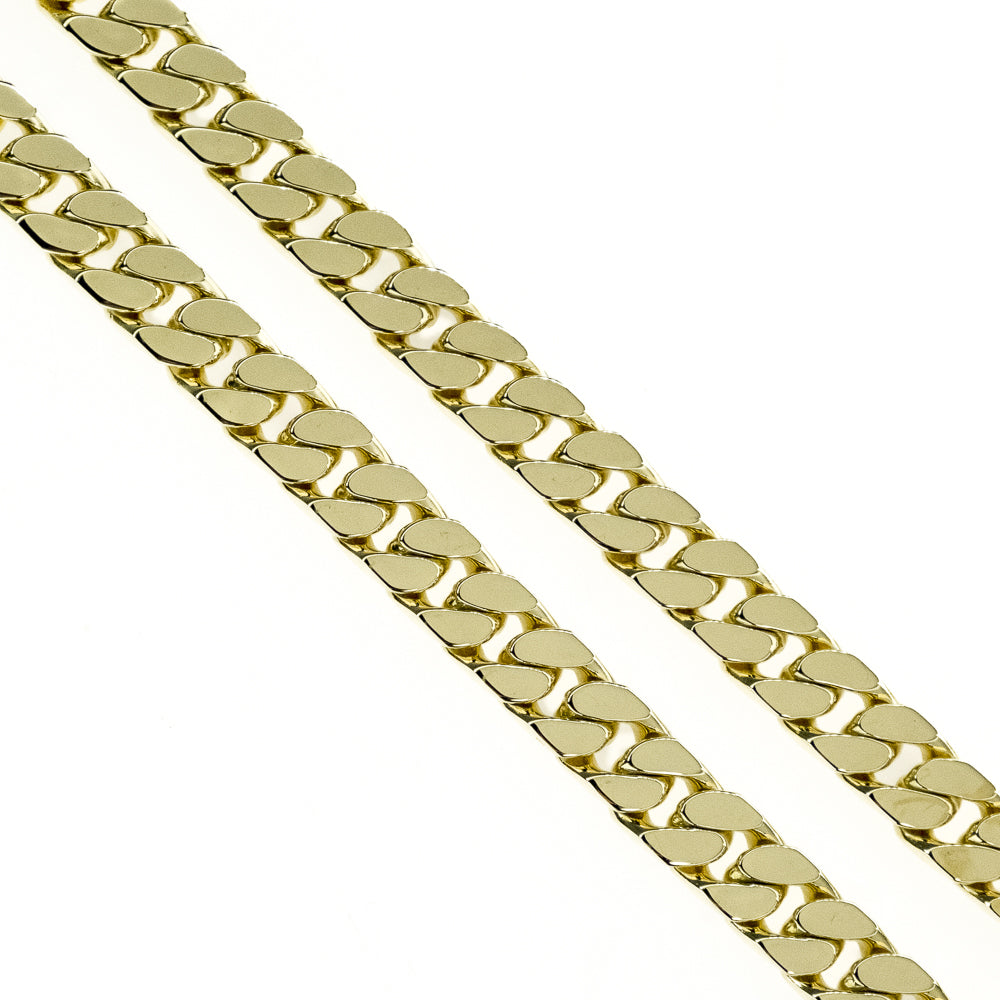 8.4mm Curb 20" Chain in 14K Yellow Gold 112.7G