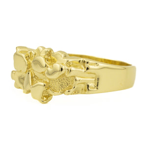 Gold Nugget Ring in 14K Yellow Gold - Size 11.25