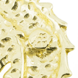Gold Seahorse Pendant on 16" Curb Chain in 14K Yellow Gold -5.9 Grams