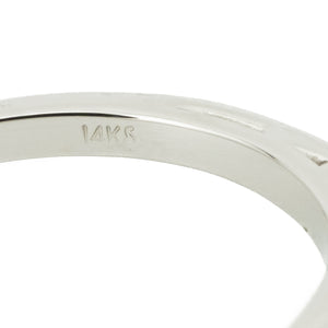 1.39ct European Cut J/SI1 Diamond Solitaire Engagement Ring in 14K White Gold