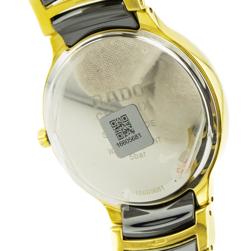 Rado Centrix Diamonds 35mm Women's Quartz Watch in Stainless Steel & PVD R30039712