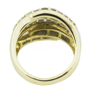 3.00ctw Diamond Cluster Lady's Ring in 10K Yellow Gold - Size 7