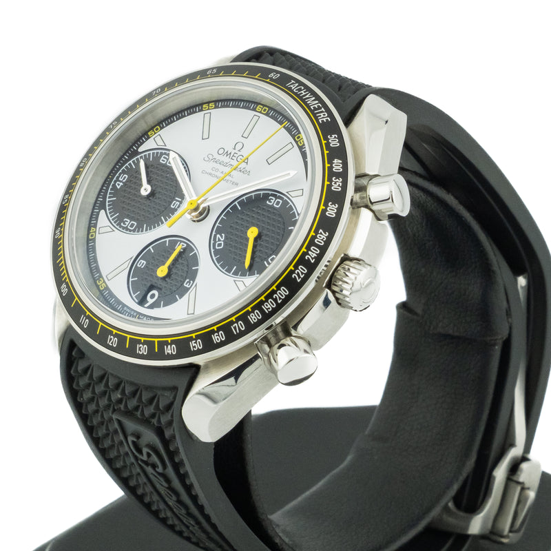 Omega Speedmaster Racing 40 mm Gent's Watch with Rubber Plus Steel Band