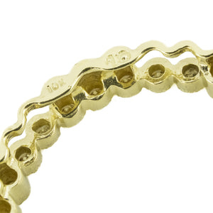 0.25ctw Diamond Accented Circle Pendant in 10K Yellow Gold - Chain Not Included