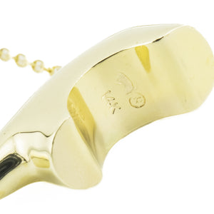 The Golden Bear Mama Bear 30" Necklace in 14K Yellow Gold -7.6grams