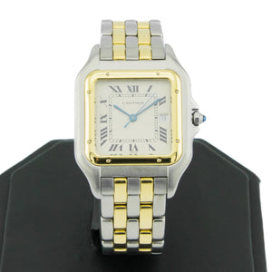 Vintage Cartier Panthère Jumbo 2-Row 29mm W25027B6 in Steel & 18K Yellow Gold