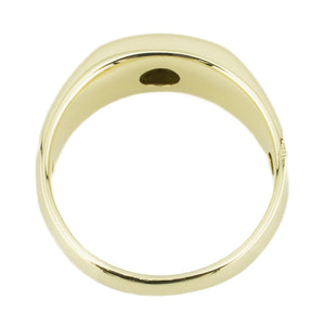 0.25ctw Round Diamond Men's Wedding Band Ring in 14K Yellow Gold - Size 8.75
