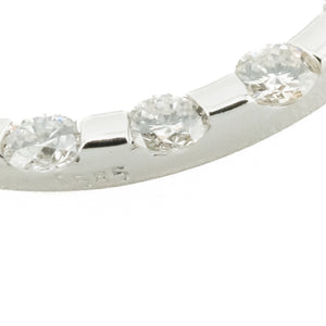 0.50ctw Diamond Accented Horseshoe 18" Necklace in 14K White Gold