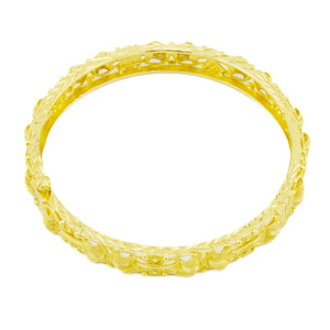 8mm Wide Fashion Gold 7" Bangle Bracelet in 22K Yellow Gold - 22.1 grams
