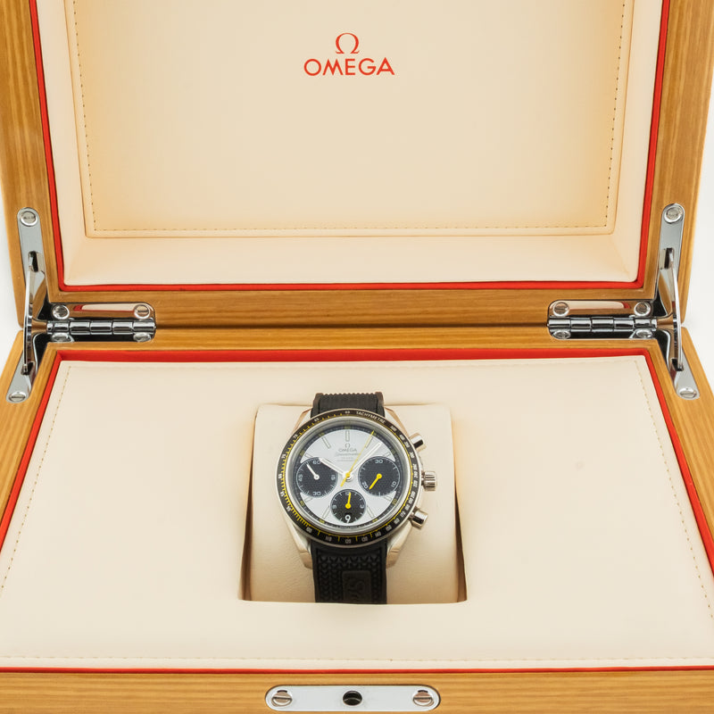 Omega Speedmaster Racing 40 mm Gent's Watch with Rubber Plus Steel Band