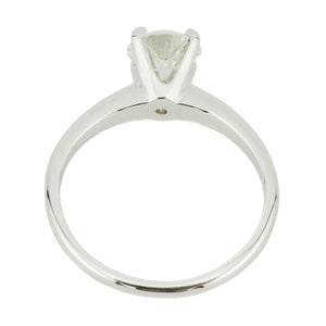 0.95ctw European Cut G/VS2 Diamond Solitaire Engagement Ring in 14K White Gold