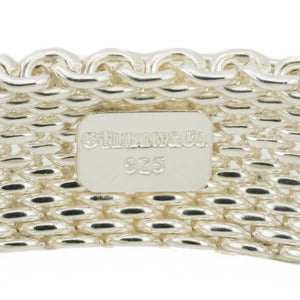 Tiffany & Co. 15mm Fashion Somerset Mesh 7" Bangle Bracelet in Sterling Silver